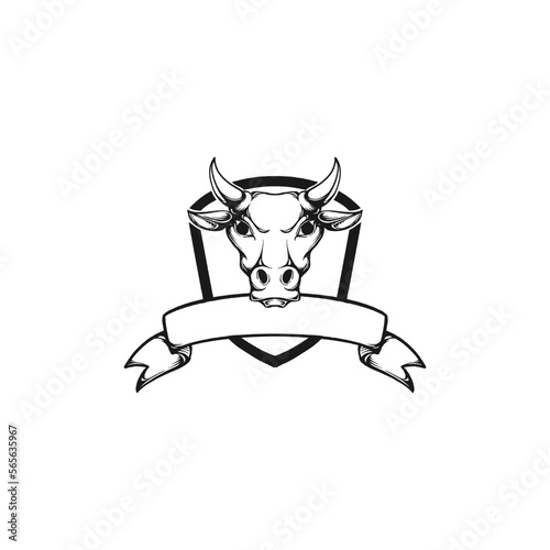 steak house cow restaurant logo