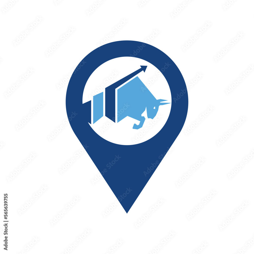 Bull with chart bar logo design. Finance vector logo design.
Bull with chart bar logo design. Finance vector logo design.