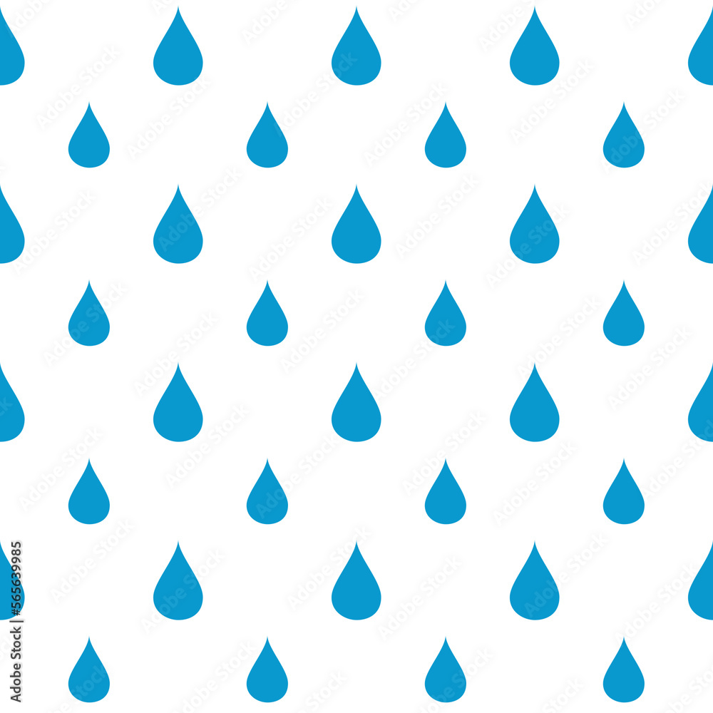 Blue Water Drops on white Background. Seamless blue rain drops pattern background. Water or rain drop texture and weather background Blue Water Drops on white Background. Seamless blue rain drops pattern background. Water or rain drop texture and weather background