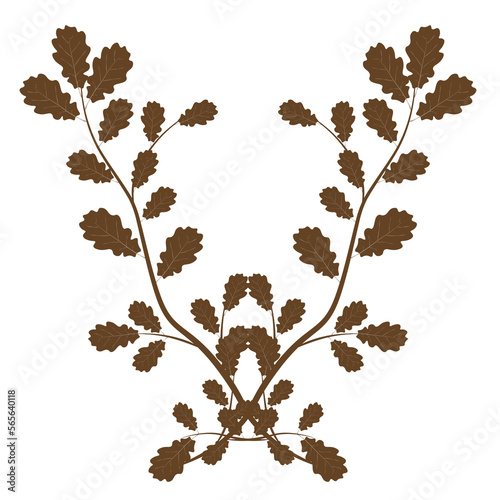 Dried leaf cross line wallpaper. Design for a greeting, banners, patterns, card, postcard for autumn season change, Vector illustration on PNG transparent clipping background. 02