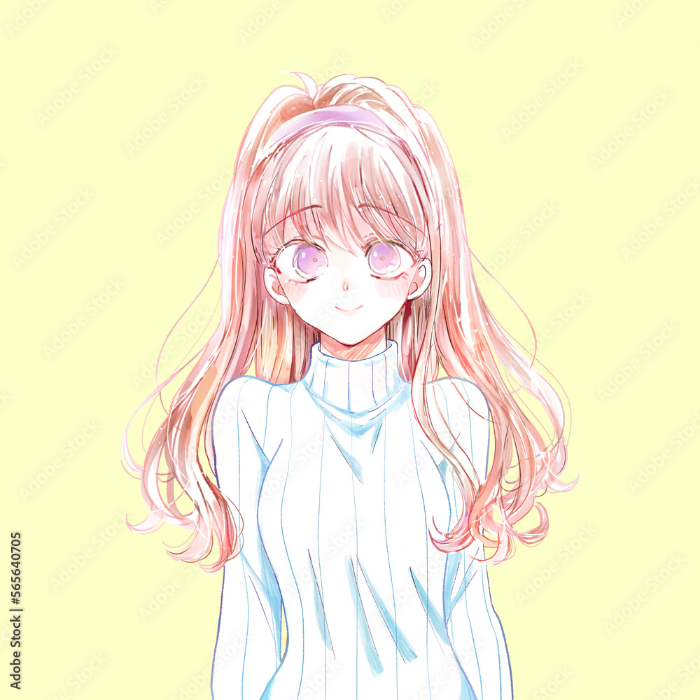 綺麗な女性　冬服