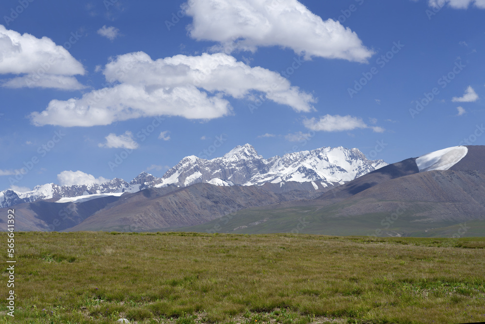 Pik Dankova, Tian Shan mountains at the Chinese border, Naryn province, Kyrgyzstan