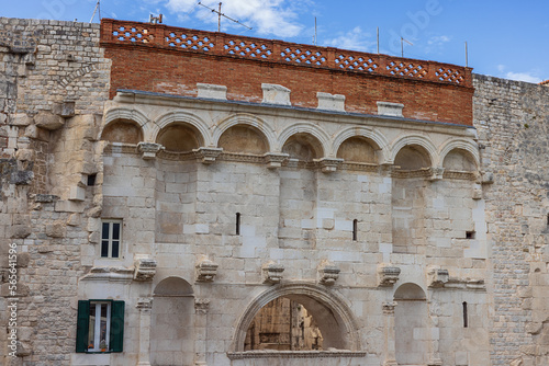 The Golden Gate or Porta Aurea, the north entrance of Diocletian's Palace in Split photo