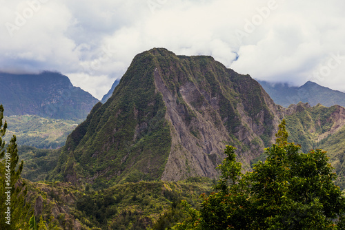 Salazie, Reunion Island - View to Anchaing Piton from Hell-Bourg