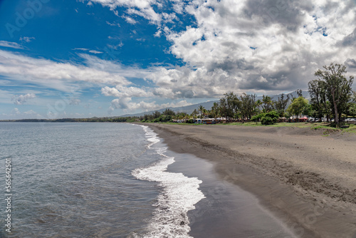 Reunion Island, Saint-Paul black sand beach