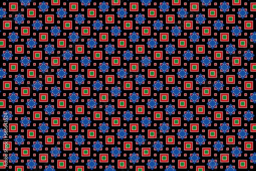 Geometric pattern in the colors of the national flag of South Sudan. The colors of South Sudan.