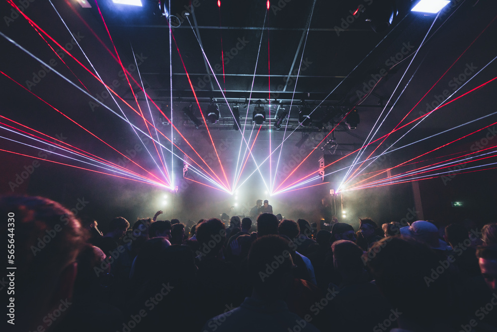 Show laser electronic music party	