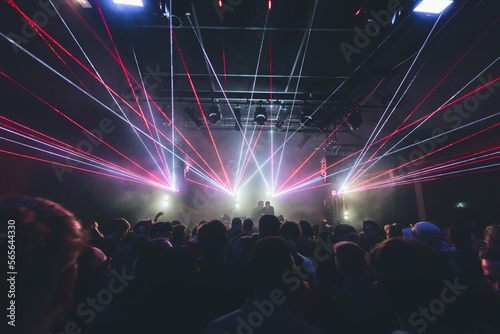 Show laser electronic music party 