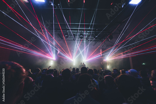Show laser electronic music party	