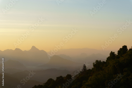 Mountain landscape. Mon kru ba sai  Tha song yang District  Tak Province  Thailand.