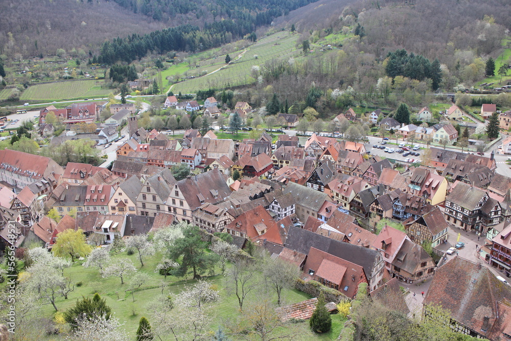 Obraz premium Panoramic view of Kaysersberg in France