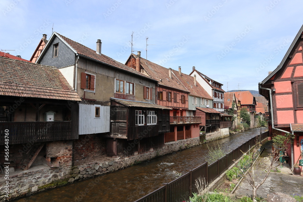 Old town of Kaysersberg in France