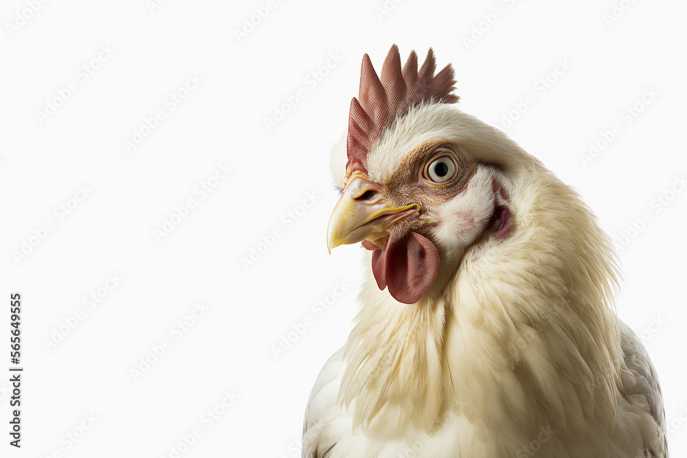 Chicken, Hen, Rooster, Bird, Farm portrait, Generative Ai