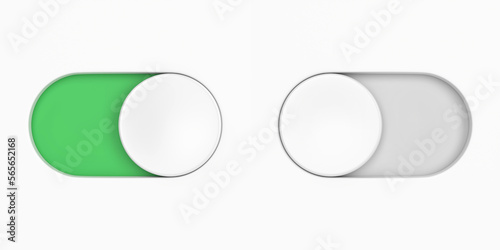Toggle switch buttons, UX design elements