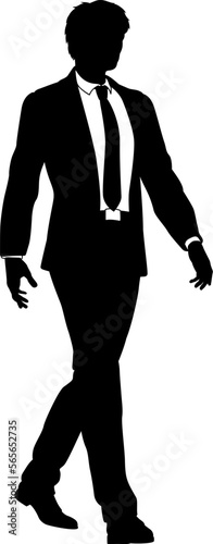 Silhouette business person ...