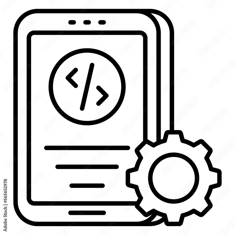 Vector design of mobile software development Vector design of mobile software development