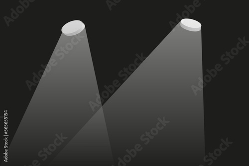 Wallpaper Mural Abstract spotlight scene background. Dark landscape with sunlight. Rays cut through the fog. Smoke, Torontodigital.ca