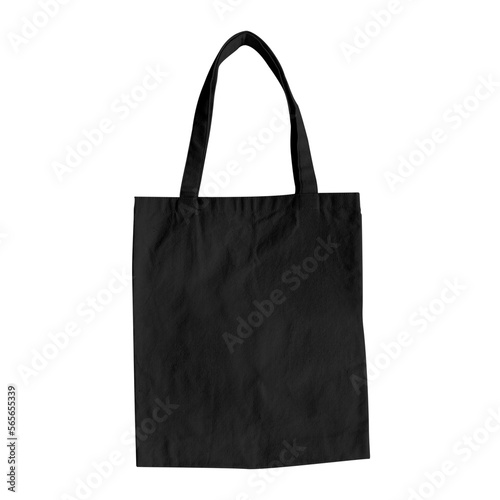 Tote black transparent isolated