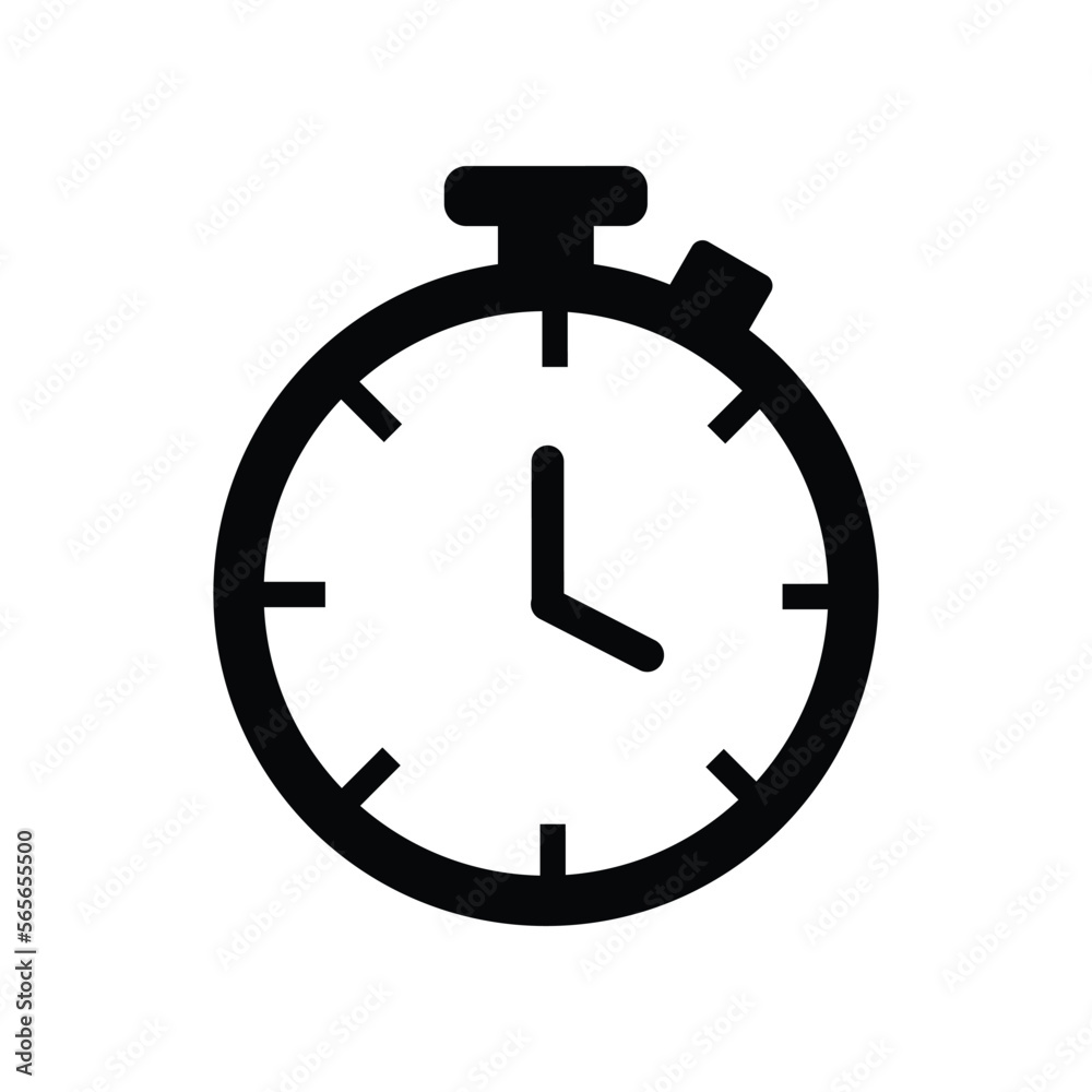 Black retro watch stopwatch. Chronometer with measurement of minutes and seconds for work and sports competitions with calculation of temporal vector velocity Black retro watch stopwatch. Chronometer with measurement of minutes and seconds for work and sports competitions with calculation of temporal vector velocity