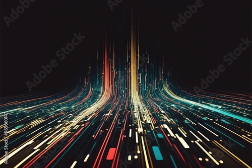 Wallpaper Mural Abstract Data Flow Background Torontodigital.ca
