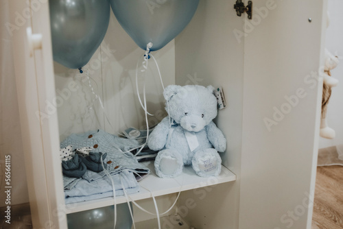 teddy bear on the couch