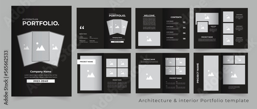 Architecture Portfolio design or Interior Portfolio design template