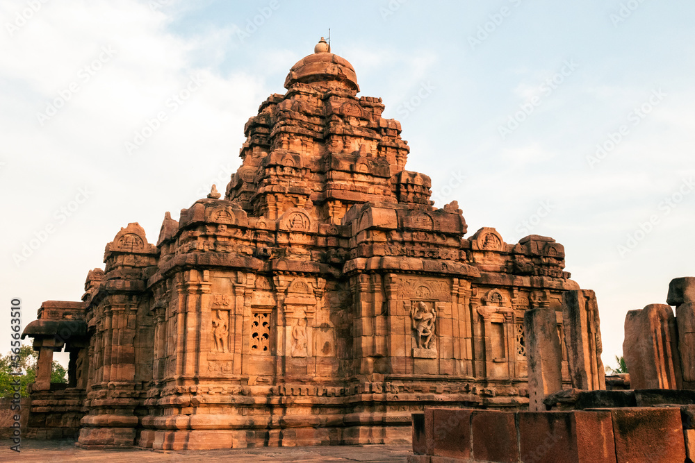 The Virupaksha temple at Pattadakal temple complex,Karnataka,India.