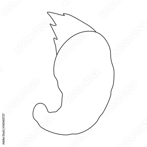 Plankton vector icon.Outline vector icon isolated on white background plankton.