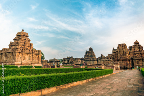 Pattadakal,Karnataka,India-6th December 2022:Group of ancient temples at Pattadakal ,Karnataka,India
