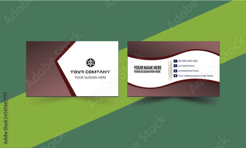 Futuristic modern business card, Luxury business card, Elegant business card, Vector business card and template, Clean and simple layout, Personal use business card.