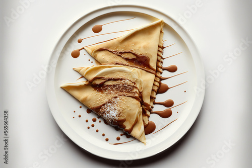 Crepes and La Chandeleur in France. Generative AI
