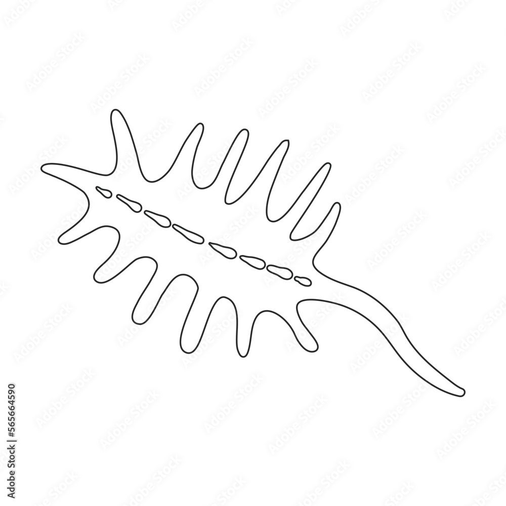 Plankton vector icon.Outline vector icon isolated on white background plankton.