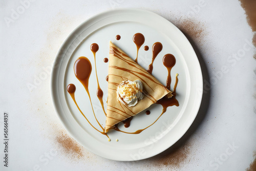 Crepes and La Chandeleur in France. Generative AI