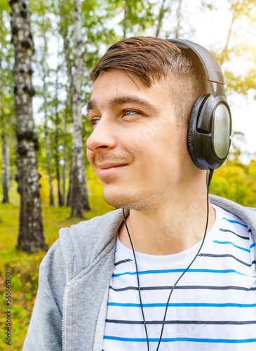 Young Man in a Headphones