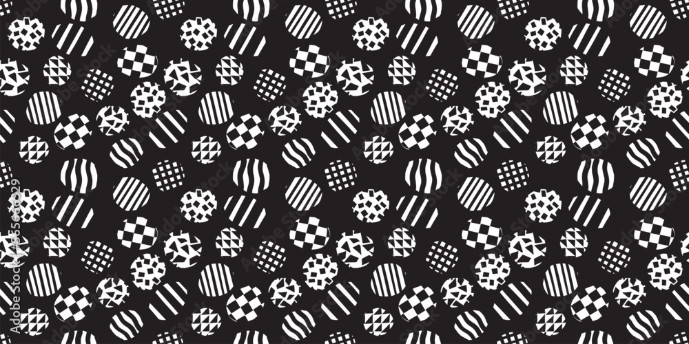 Fototapeta premium Geometric illustration background. Seamless pattern.Vector. 幾何学イラストパターン 背景素材