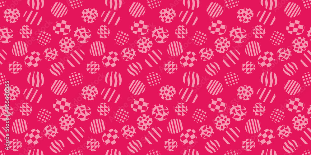 Fototapeta premium Geometric illustration background. Seamless pattern.Vector. 幾何学イラストパターン 背景素材