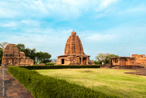 Ancient Galaganatha temple Unesco world heritage site  at Pattadakal Karnataka India.