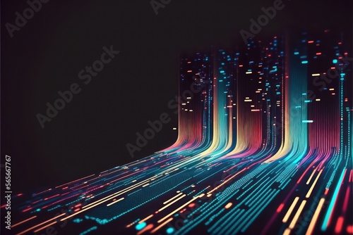 Wallpaper Mural Digital Data Stream Abstract Background Torontodigital.ca