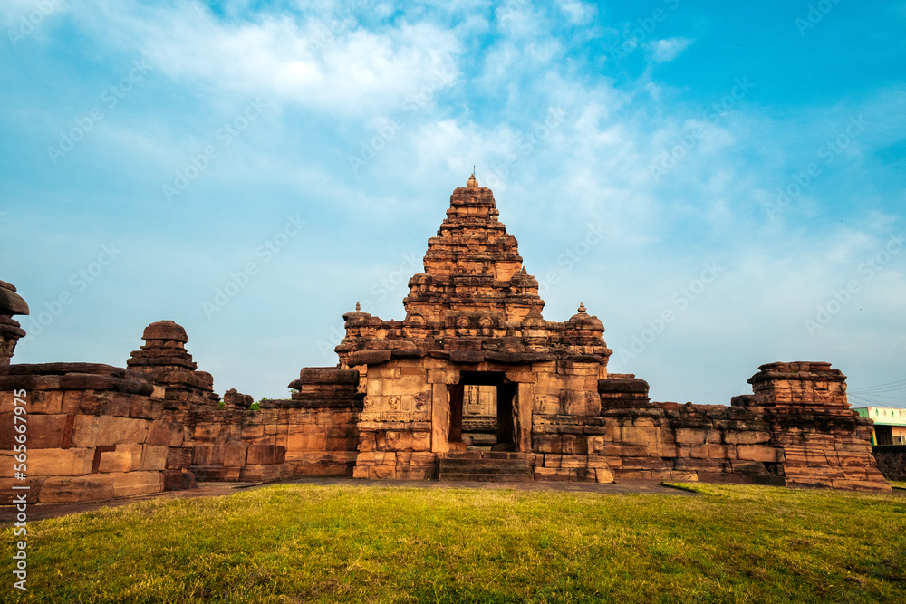 The Virupaksha temple at Pattadakal temple complex,Karnataka,India.