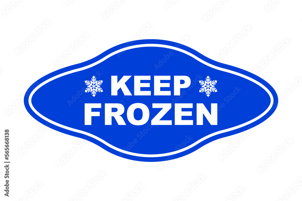 Keep frozen label. Keep frozen - badges for product. Keep frozen product labels. Storage in refrigerator and freezer. Suitable for product label. Vector illustration isolated on white background Keep frozen label. Keep frozen - badges for product. Keep frozen product labels. Storage in refrigerator and freezer. Suitable for product label. Vector illustration isolated on white background