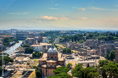 Roman Forum, aerial view - Rome