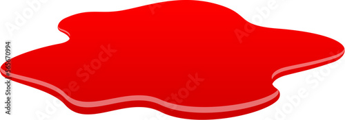 Blood puddle vector cartoon