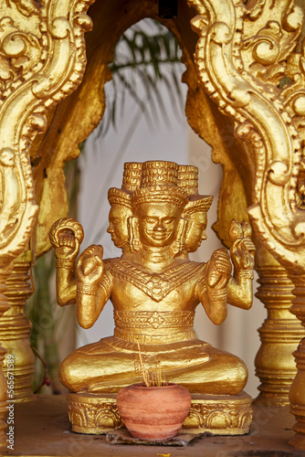 golden statue of buddha, Buddhist culture