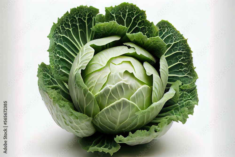 Fototapeta premium Organic Fresh One natural Green Cabbage