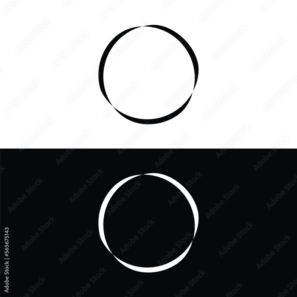 Circle vector logo template design . Circle icon . Circle silhouette Circle vector logo template design . Circle icon . Circle silhouette