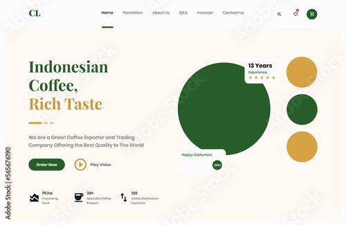 Coffee Lovers UI Kit, a curated set of web templates designed for creating a mouthwatering e-commerce store dedicated to coffee enthusiasts.