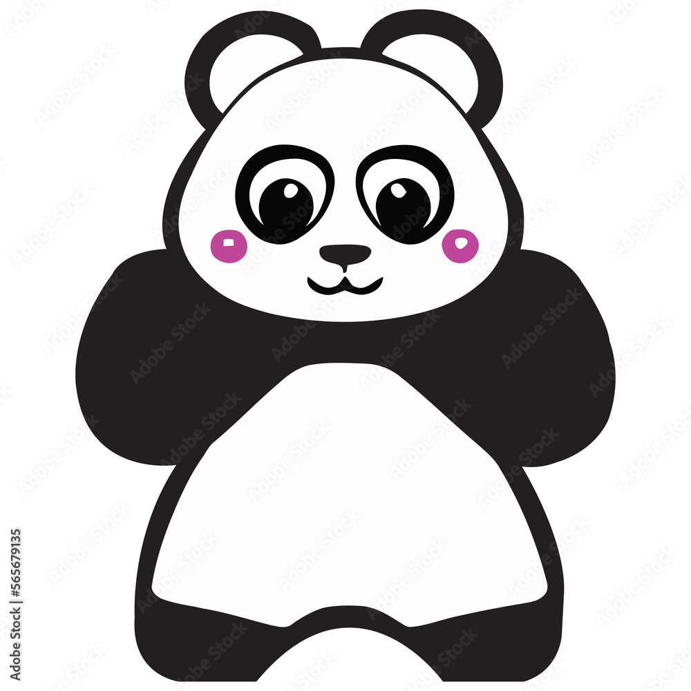 Cute Panda png image clipart with transparent background Stock ...