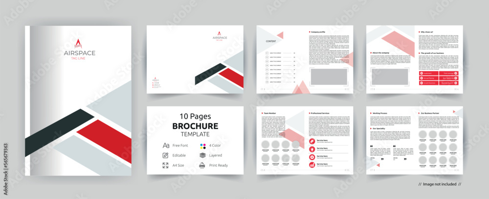 Corporate  Brochure Template Design - 10 Pages