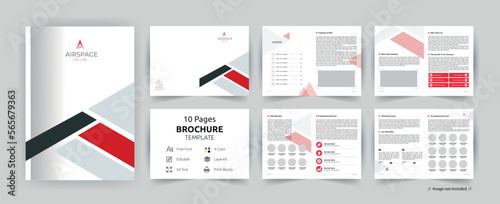 Corporate Brochure Template Design - 10 Pages