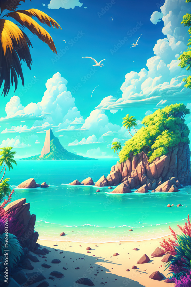 Summer vibes pictures - summer illustrations series - Summer background ...